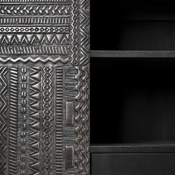 Ancestors Tabwa skab - Teak 2 låger-2 skuffer 100x160 - Ethnicraft