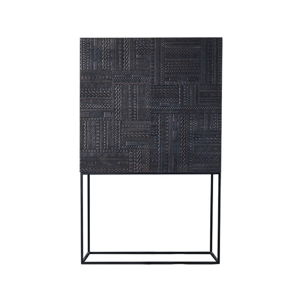 Ancestors Tabwa skab, Teak 2 låger-2 skuffer 100x160 Ethnicraft