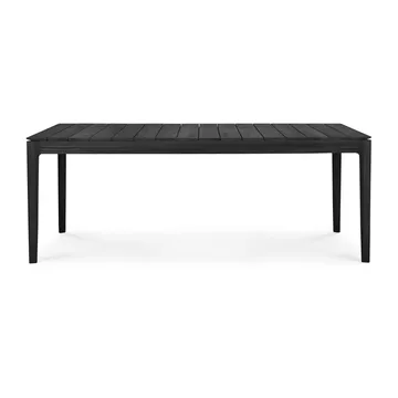 Bøg outdoor spisebord sortbejdset teak - 200x100 cm - Ethnicraft