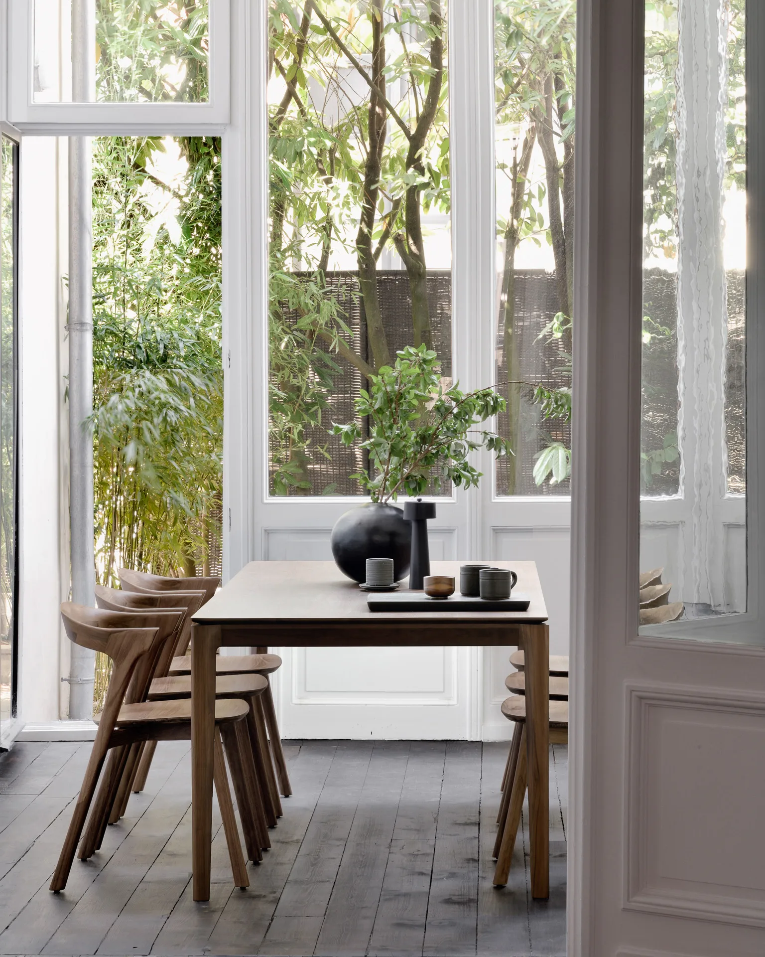 Bøg spisebord 160x80 cm, Lakeret teak Ethnicraft