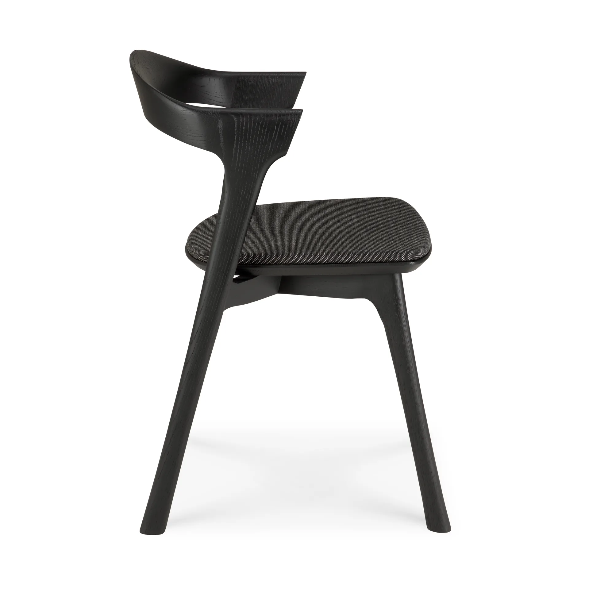 Bøg stol, Brun eg-tyg soft black Ethnicraft