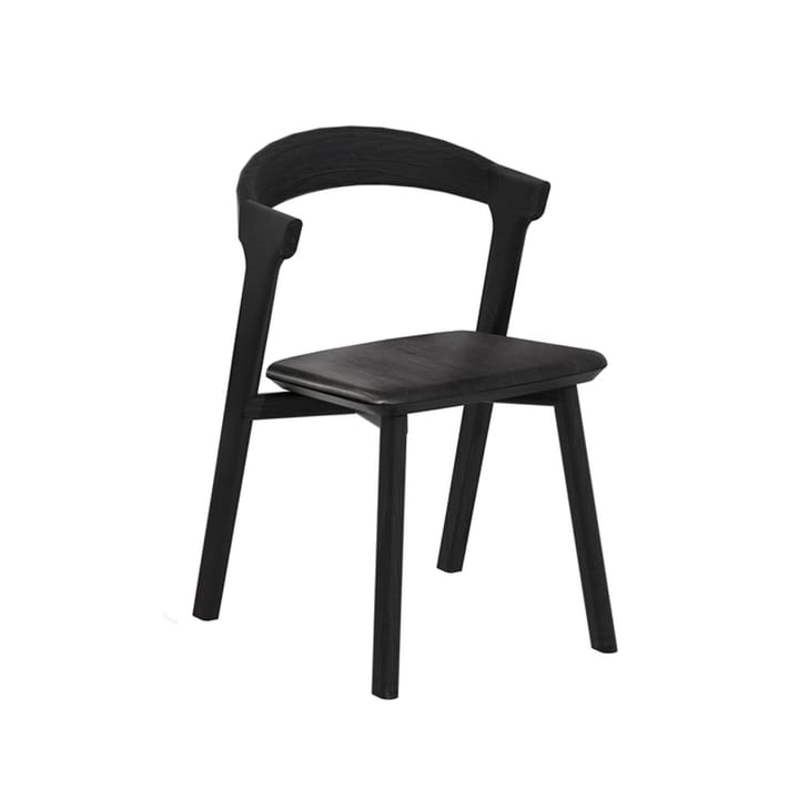Bøg stol med lædersæde - Sortbejdset eg-sort læder - Ethnicraft