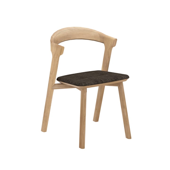 Bøg stol med stofsæde - Mørkebrun hynde - Ethnicraft
