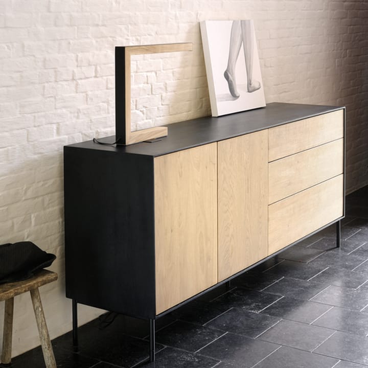 Blackbird sideboard, Sort eg 2 låger-3 skuffer Ethnicraft
