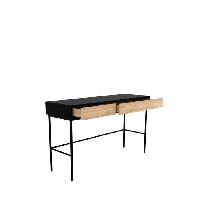 Blackbird skrivebord, Sort eg 2 skuffer/Sort understel Ethnicraft