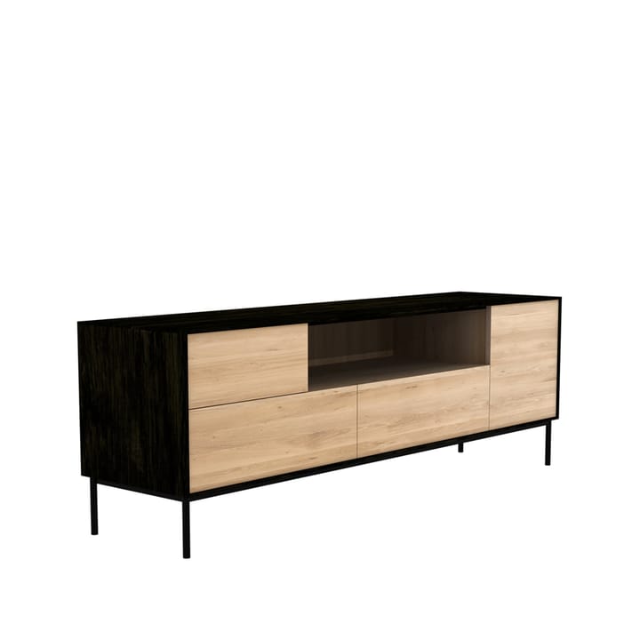 Blackbird TV-bord - Sort eg/Sorte metalben - Ethnicraft
