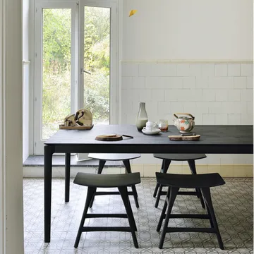 Bok spisebord 180x90 cm - Sortbejdset eg - Ethnicraft