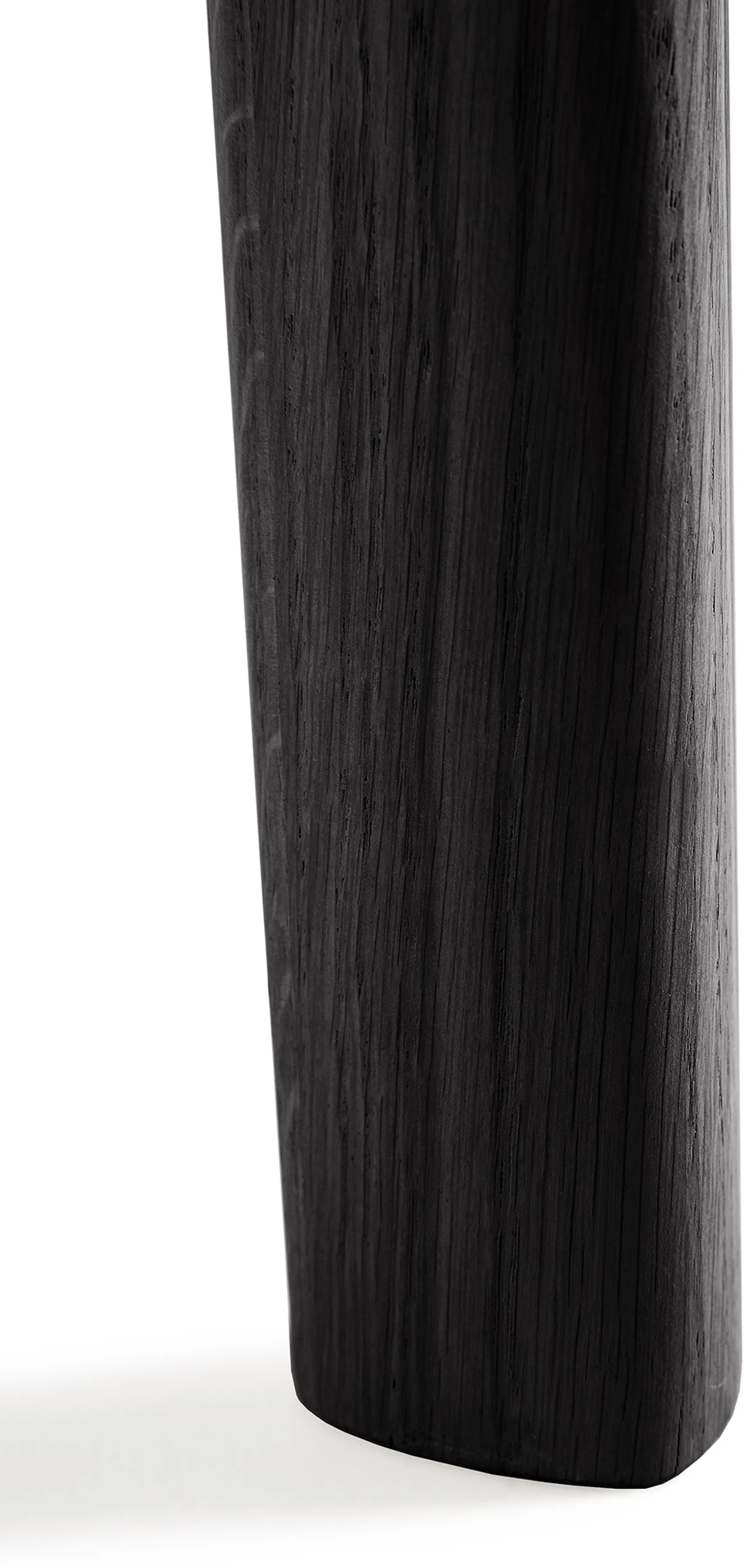 Bok spisebord ovalt 129/179x100x76 cm, Sortbejdset eg Ethnicraft