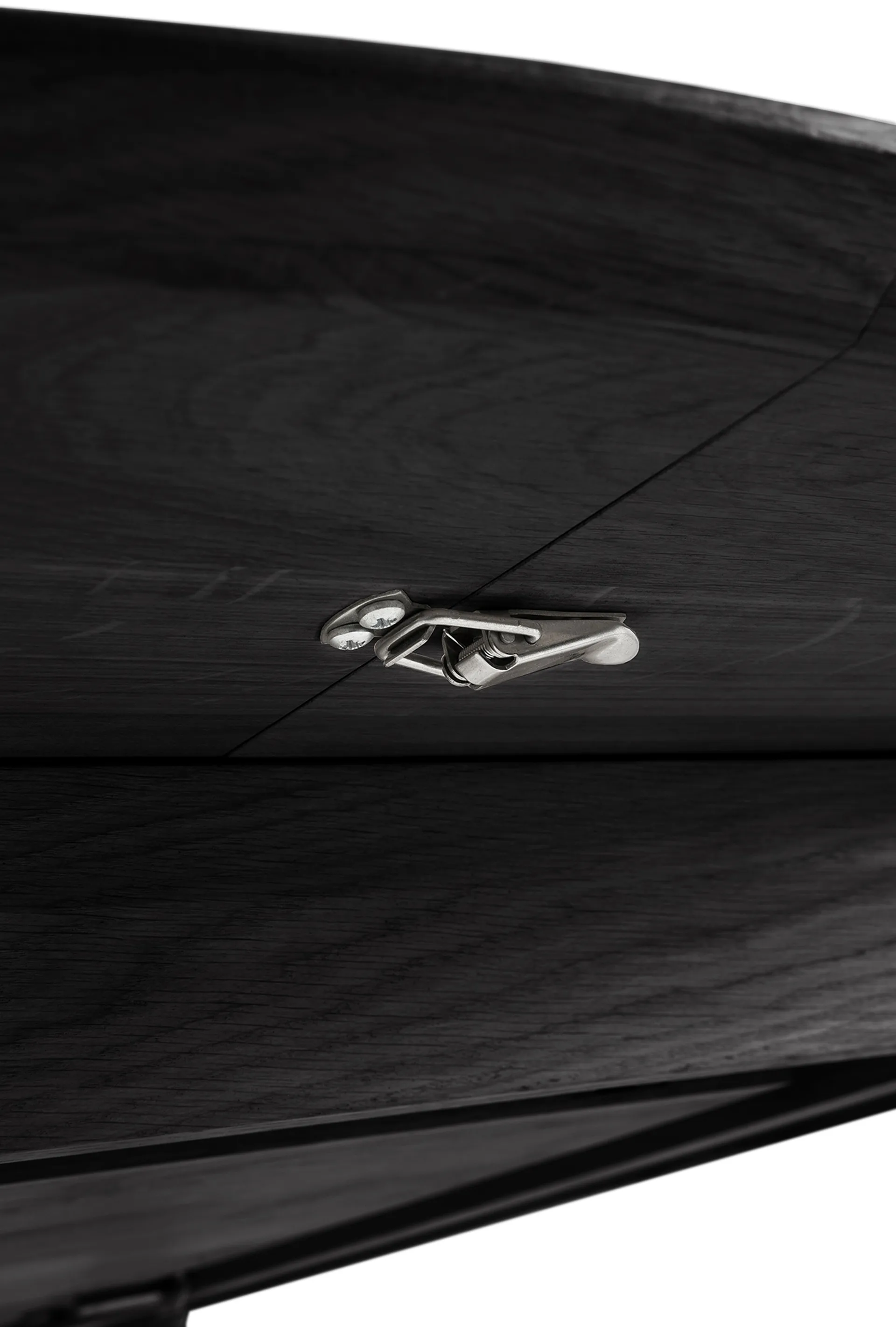 Bok spisebord ovalt 129/179x100x76 cm, Sortbejdset eg Ethnicraft