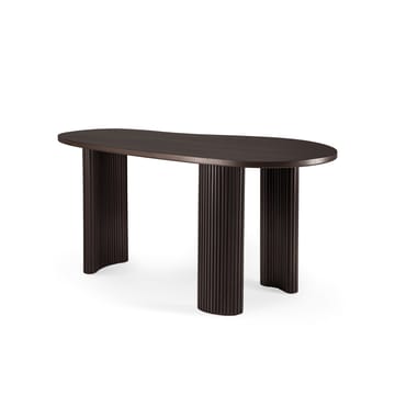 Boomerang skrivebord 160x83x76 cm - Mørkebrunt bejdset mahogni - Ethnicraft