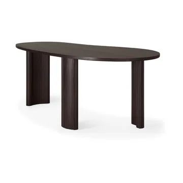 Boomerang skrivebord - Dark brown mahogny, 200x100x76 cm - Ethnicraft