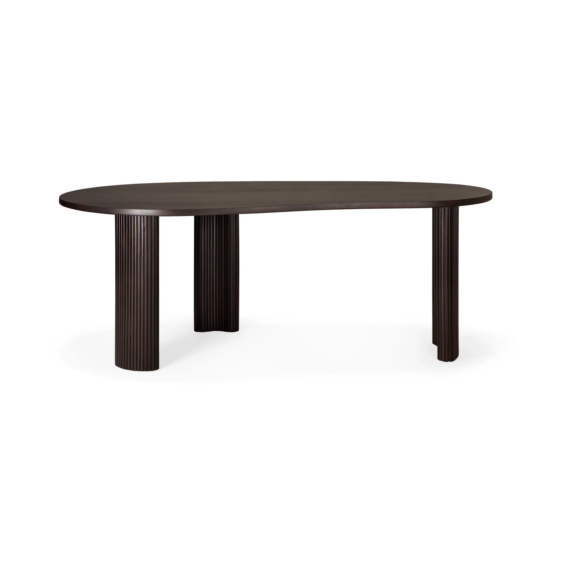 Boomerang skrivebord, Dark brown mahogny, 200x100x76 cm Ethnicraft