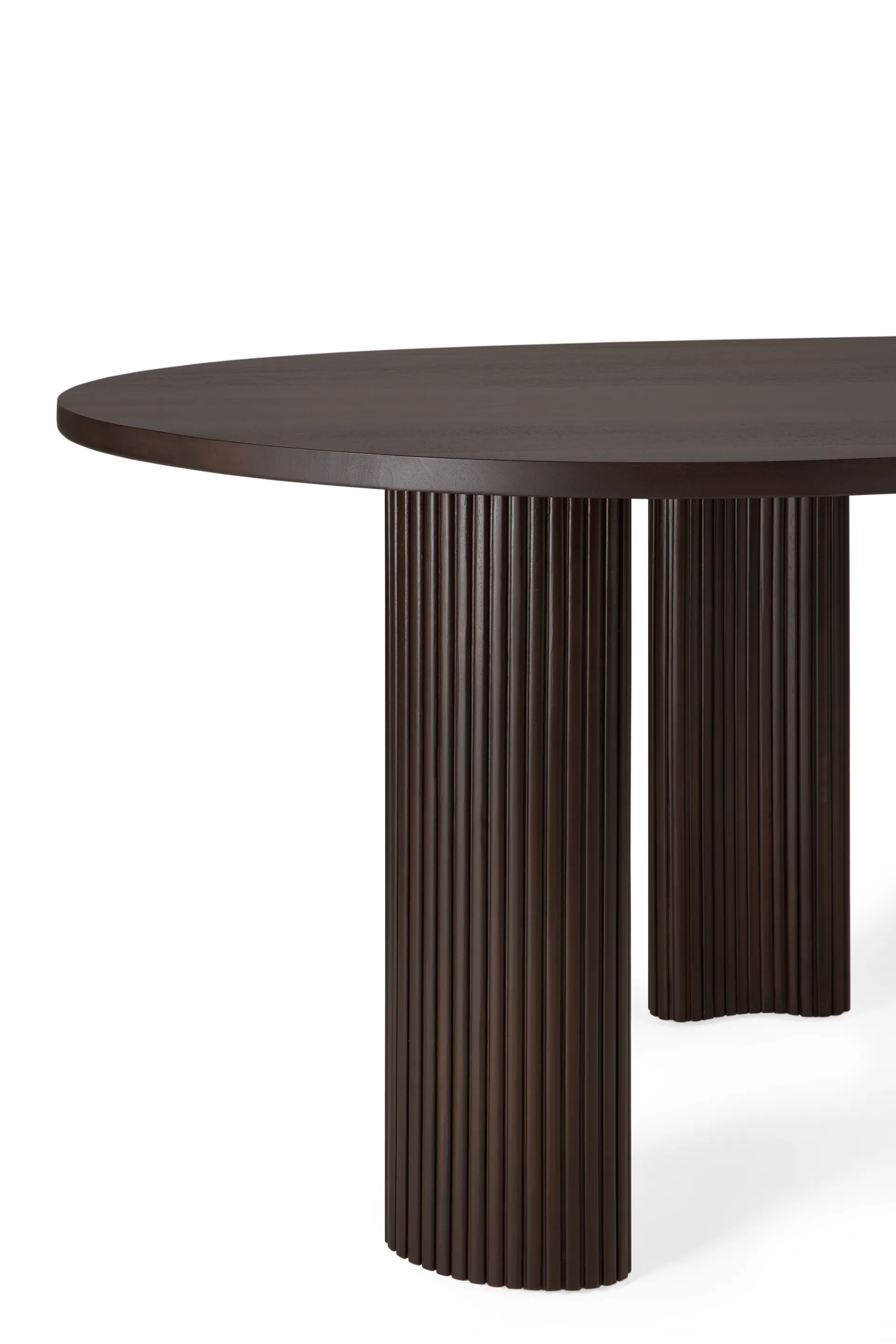 Boomerang skrivebord, Dark brown mahogny, 200x100x76 cm Ethnicraft