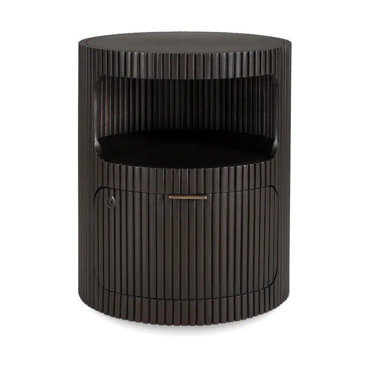 Boomerang skuffemodul - Dark brown mahogny, Ø45 cm - Ethnicraft