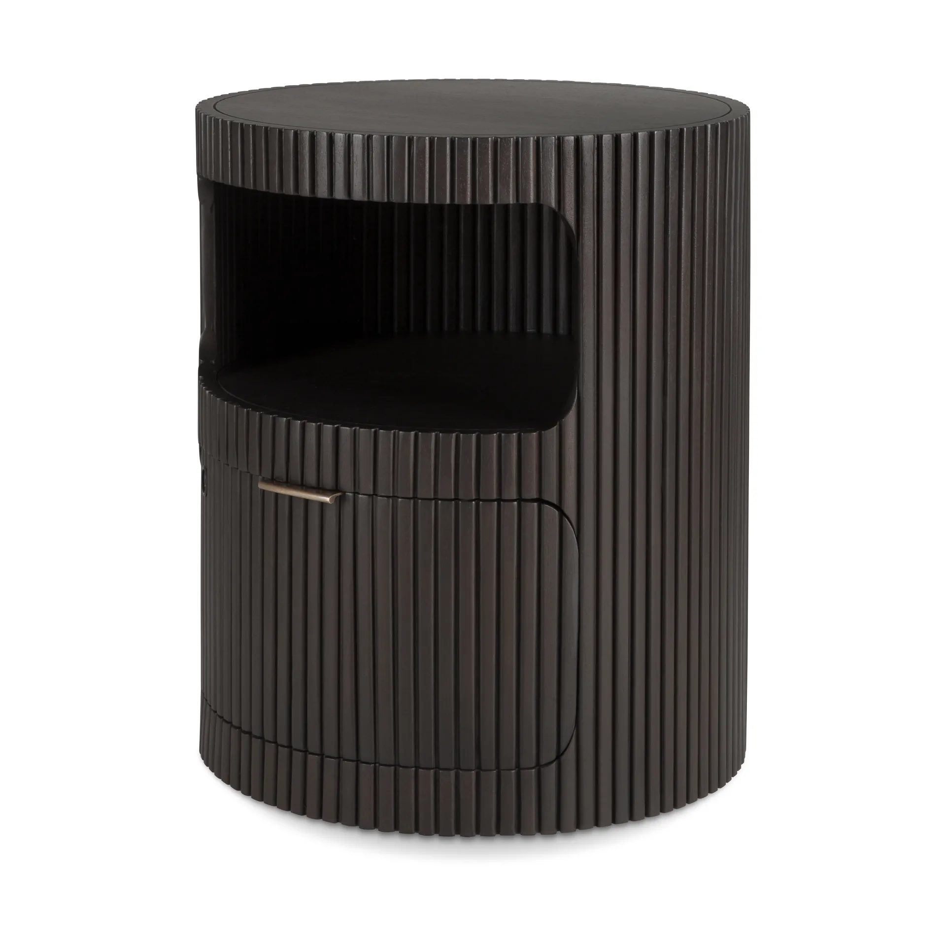 Boomerang skuffemodul, Dark brown mahogny, Ø45 cm Ethnicraft