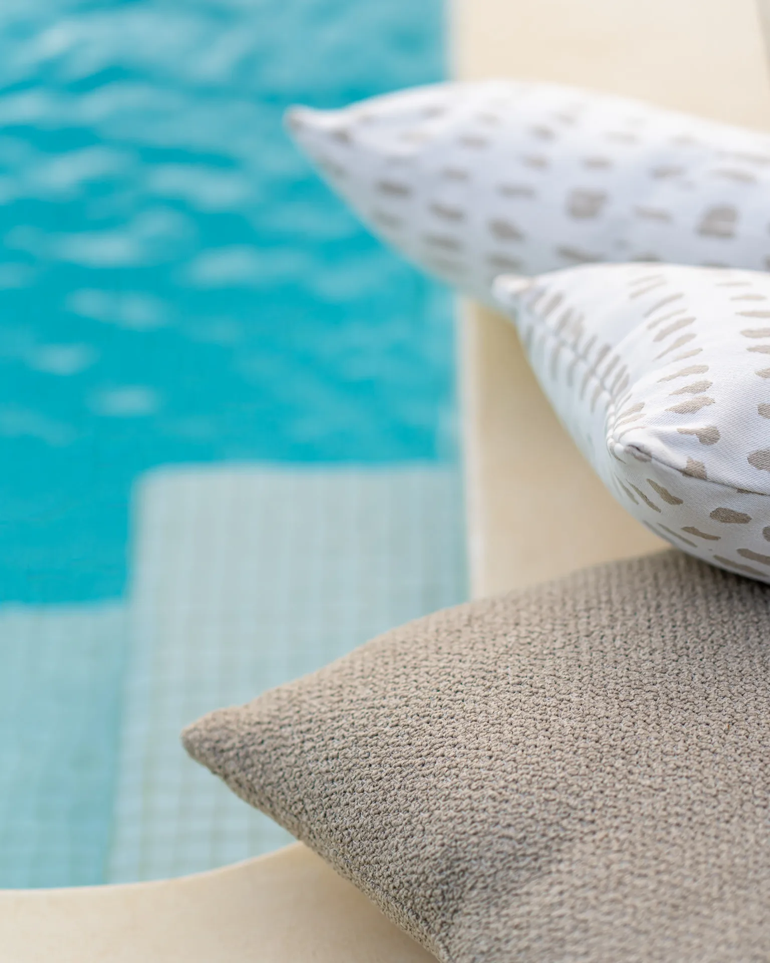 Boucle outdoor pude 40x60 cm, Lumbar (beige) Ethnicraft