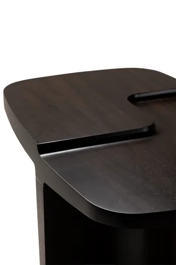 Brutalist sidebord - Rose brown mahogany, 60x40 cm - Ethnicraft