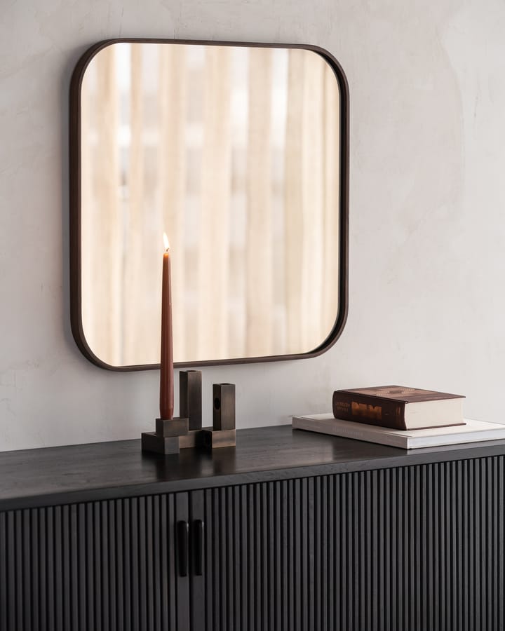 Camber vægspejl 60x60 cm, Bronze-wooden frame Ethnicraft