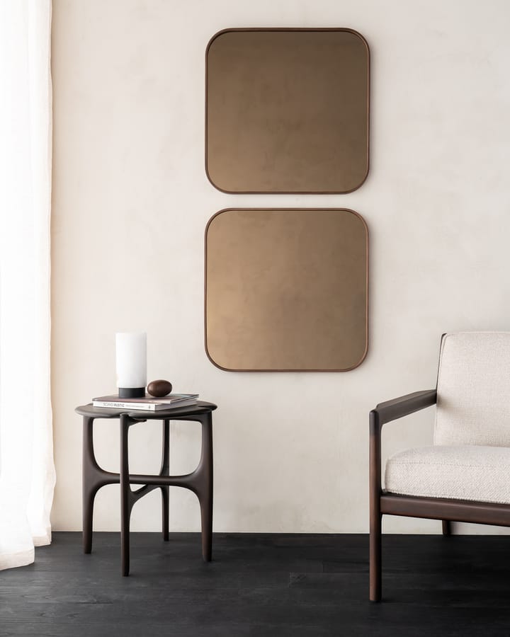 Camber vægspejl 60x60 cm, Bronze-wooden frame Ethnicraft