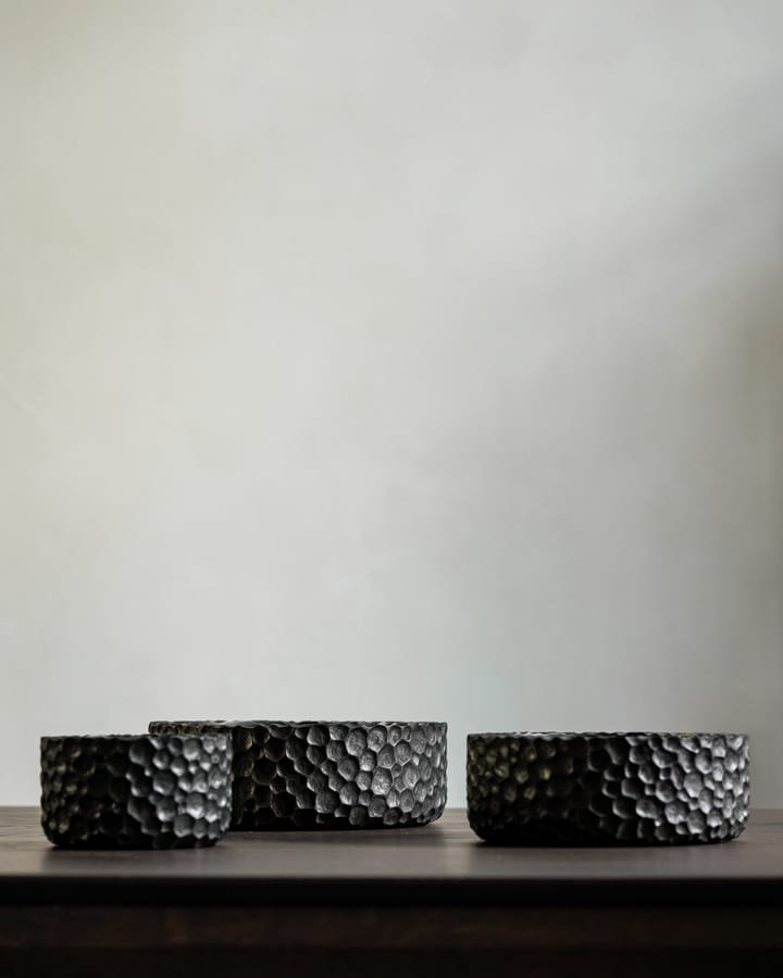 Chopped bowls 3-pak, Lakeret mahogni Ethnicraft
