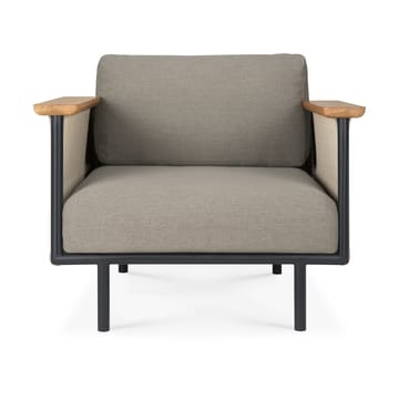 Corbey Outdoor loungestol med hynde - Aluminium black-Silt - Ethnicraft