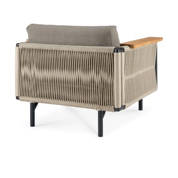 Corbey Outdoor loungestol med hynde - Aluminium black-Silt - Ethnicraft