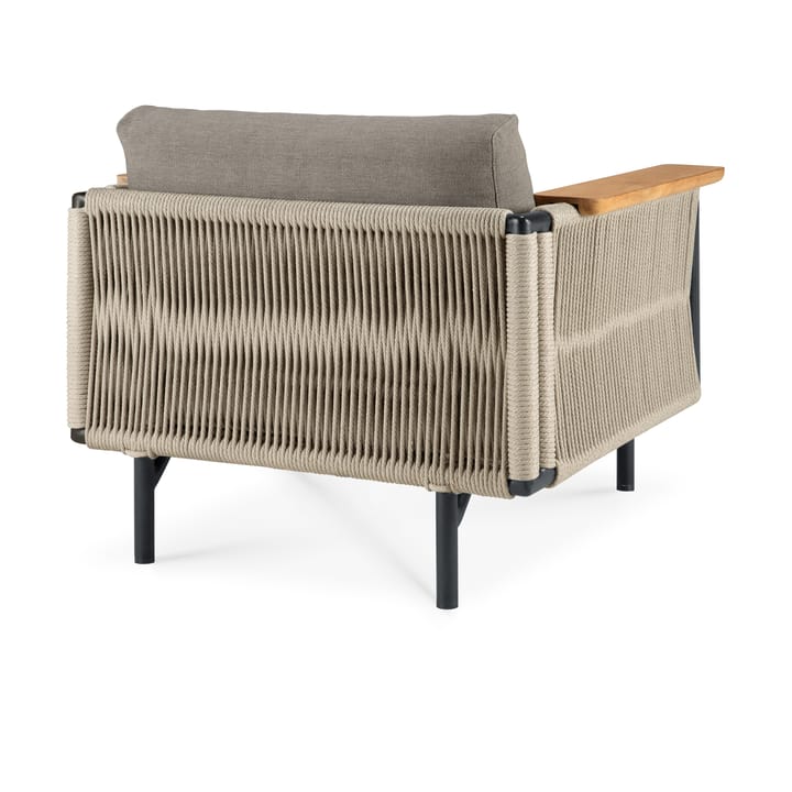 Corbey Outdoor loungestol med hynde, Aluminium black-Silt Ethnicraft