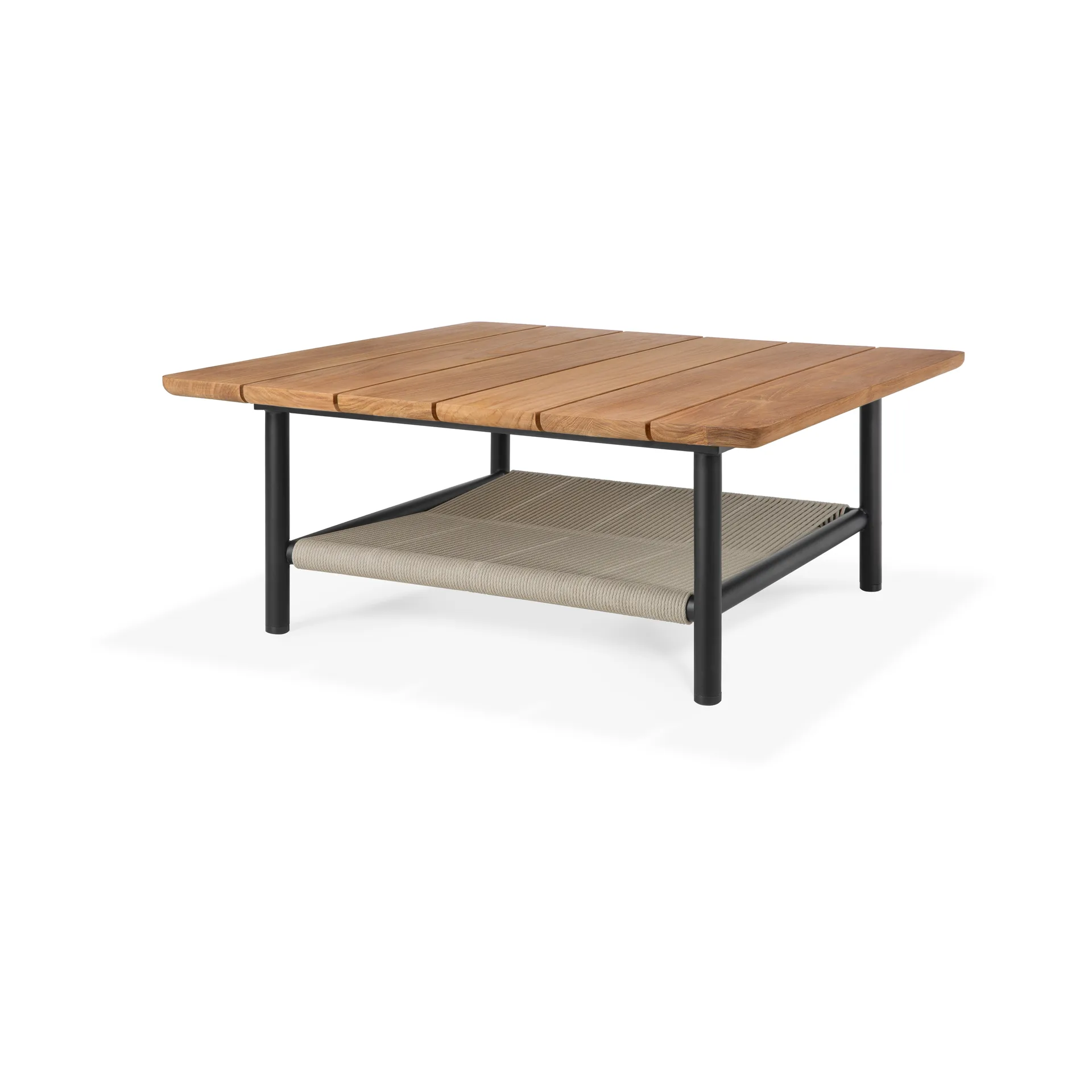 Corbey Outdoor sofabord, 80 cm, teak-aluminium black Ethnicraft