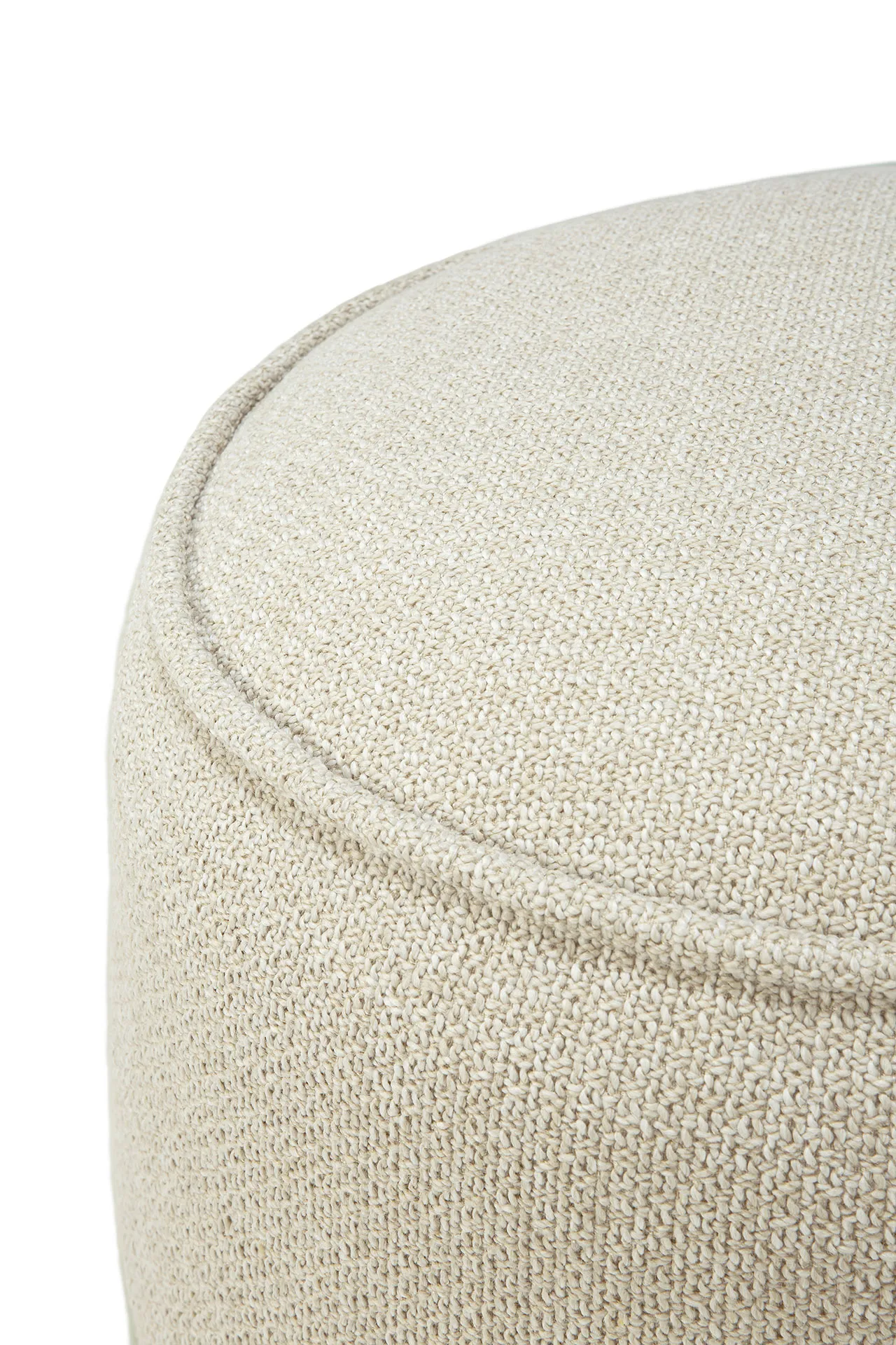 Donut outdoor pouf sidepuf, Natural check Ethnicraft
