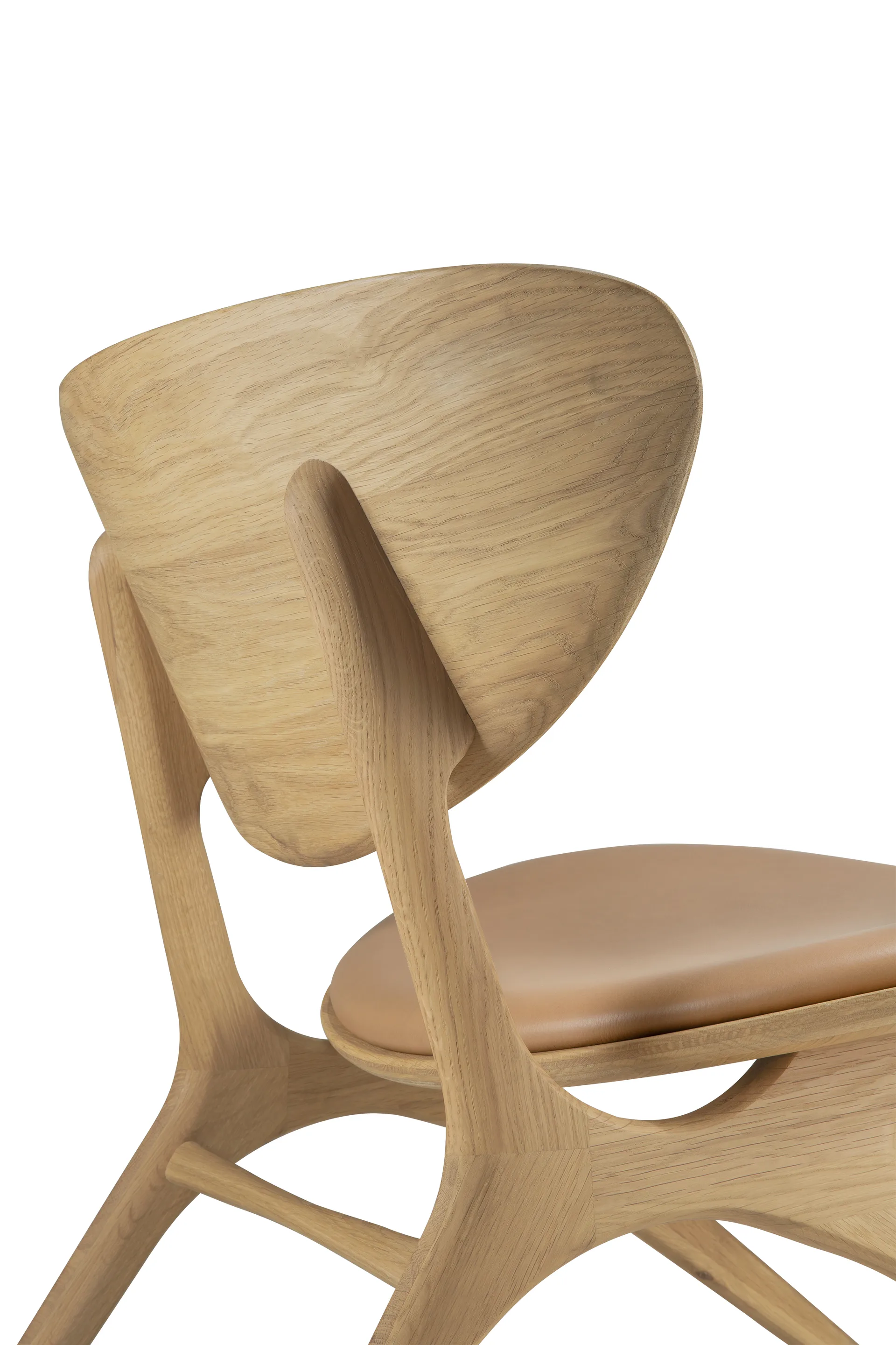 Eye loungelænestol, Lakeret eg-læder Sienna Ethnicraft