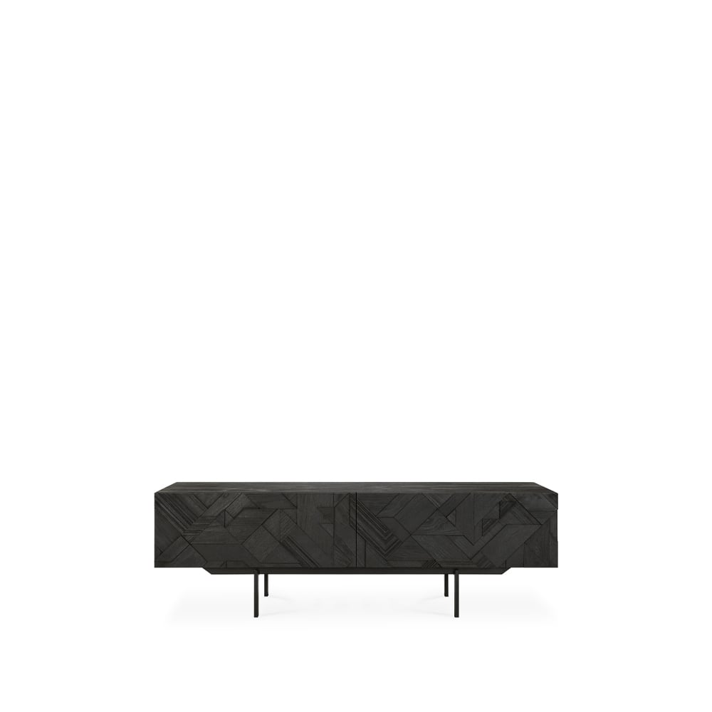 Ethnicraft Graphic TV-bord Black 162 cm | Skandinavisk Design | Sideboards & skænke | Sort