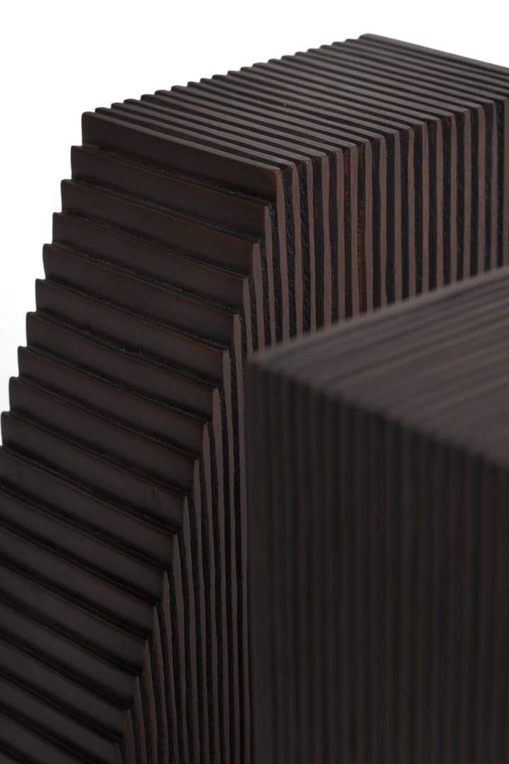 Grooves bogstøtte 2-pak, Mahogany dark brown Ethnicraft
