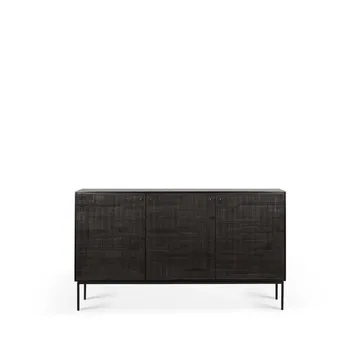 Grooves sideboard - Black 3 låger - Ethnicraft