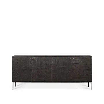 Grooves sideboard - Black 4 låger - Ethnicraft