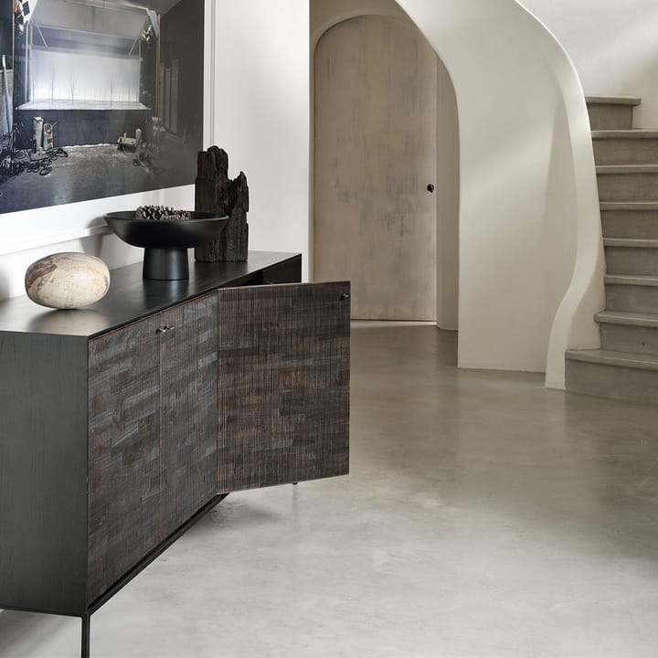 Grooves sideboard, Black 4 låger Ethnicraft