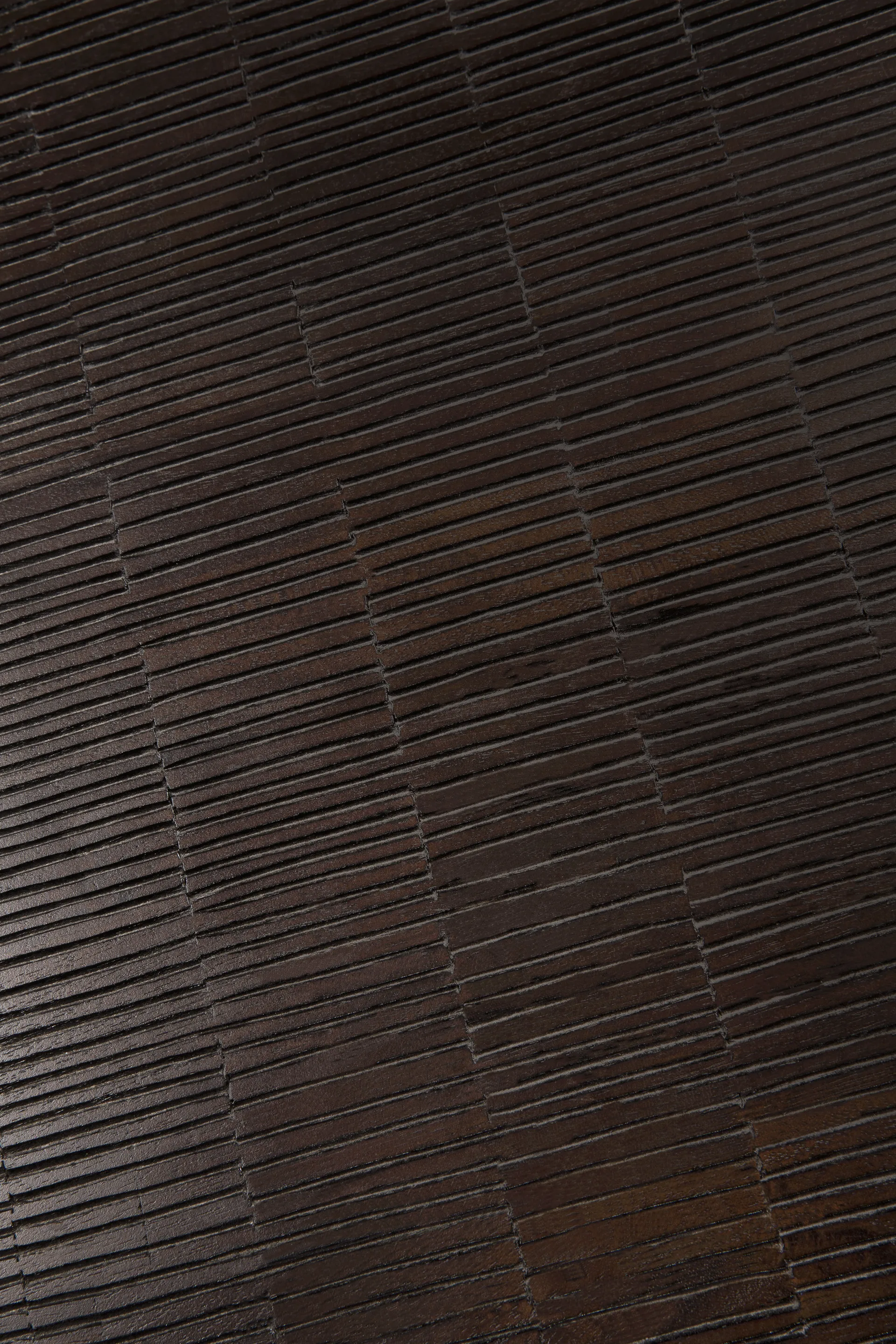 Grooves sofabord, Off black teak, 135x65 cm Ethnicraft