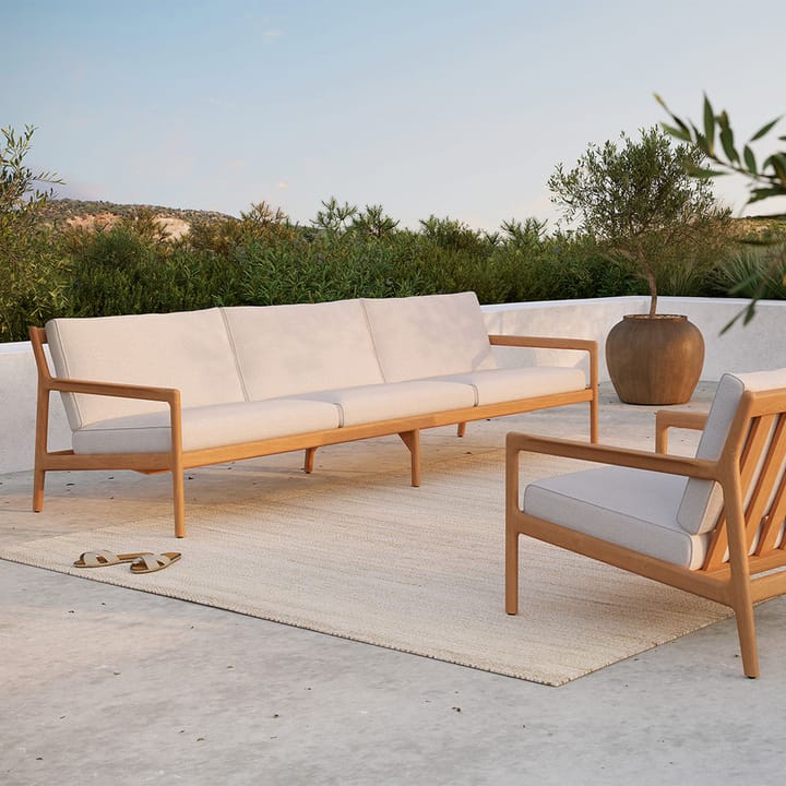Jack outdoor 3 pers. sofa teak, Offwhite Ethnicraft