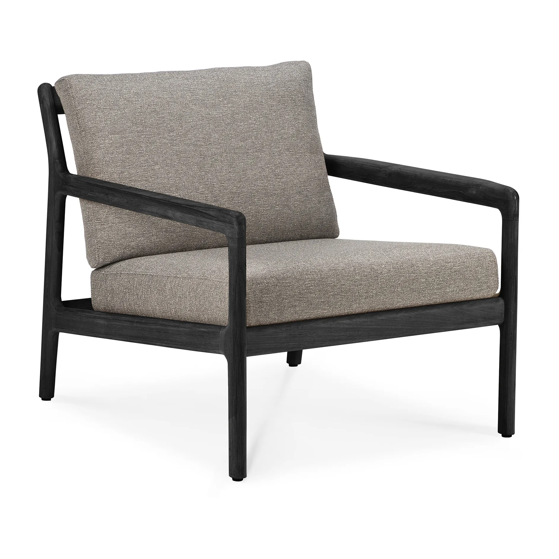 Jack outdoor loungelænestol sortbejdset teak, Mocha Ethnicraft