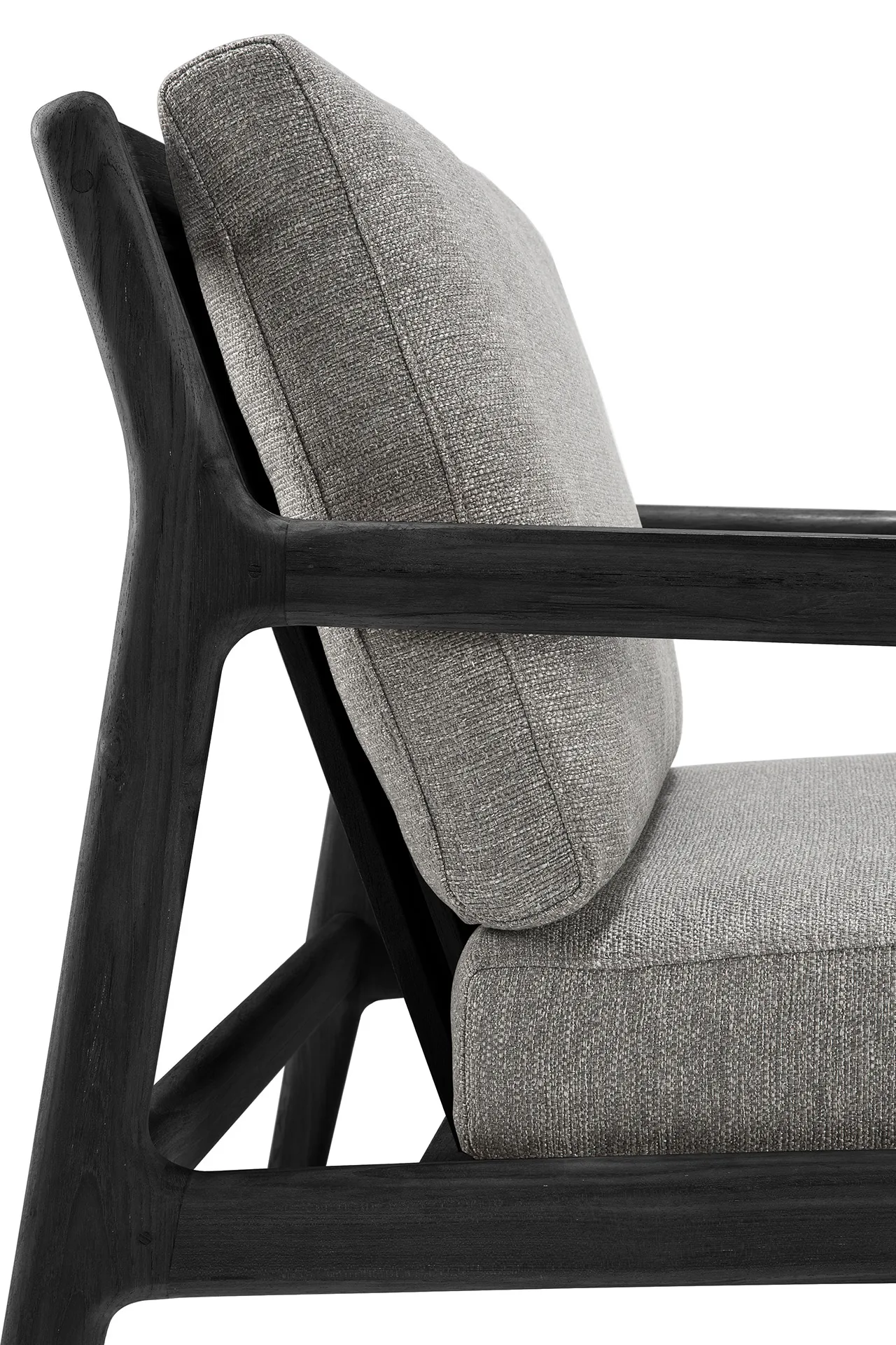 Jack outdoor loungelænestol sortbejdset teak, Mocha Ethnicraft