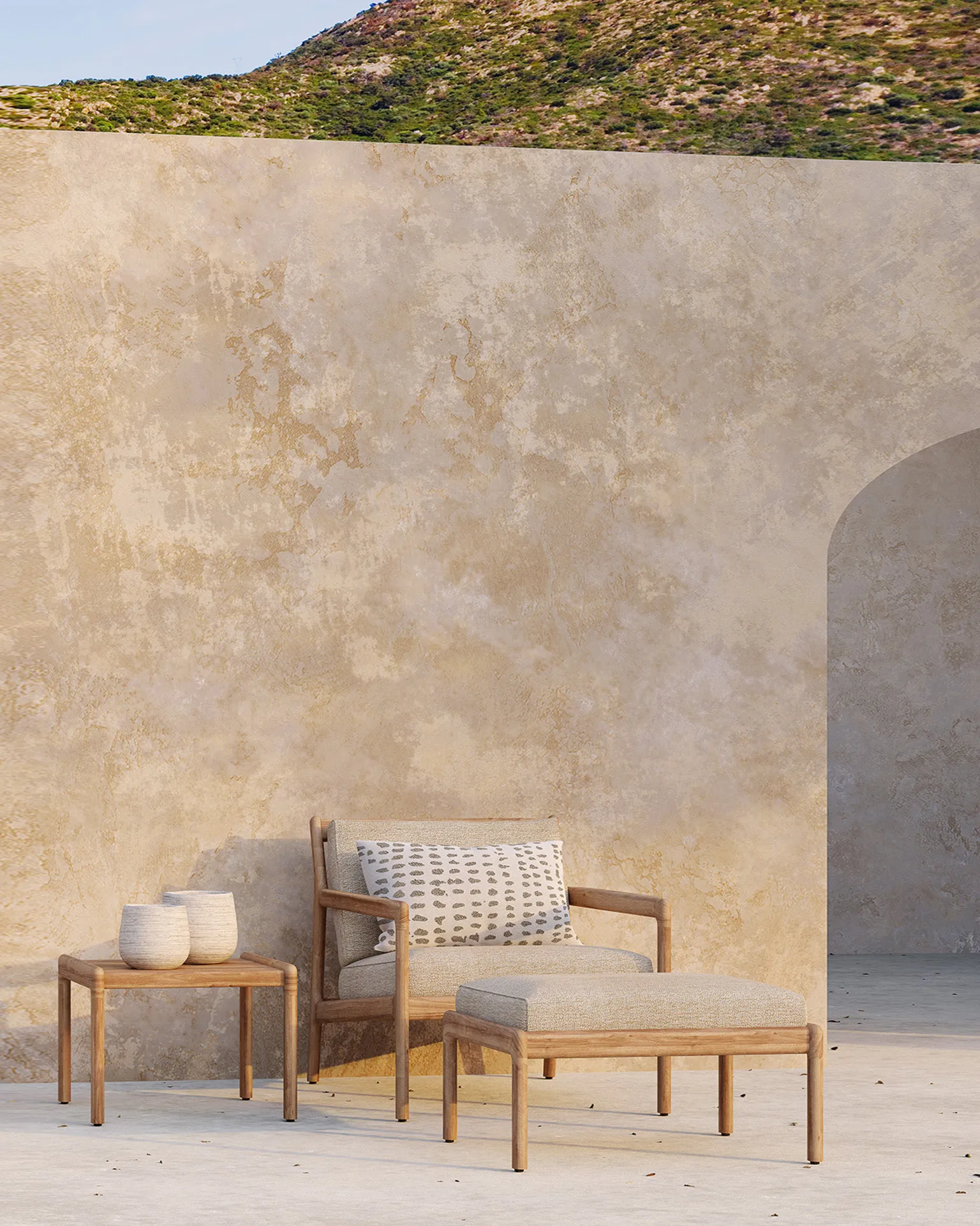 Jack outdoor loungelænestol teak, Natural Ethnicraft