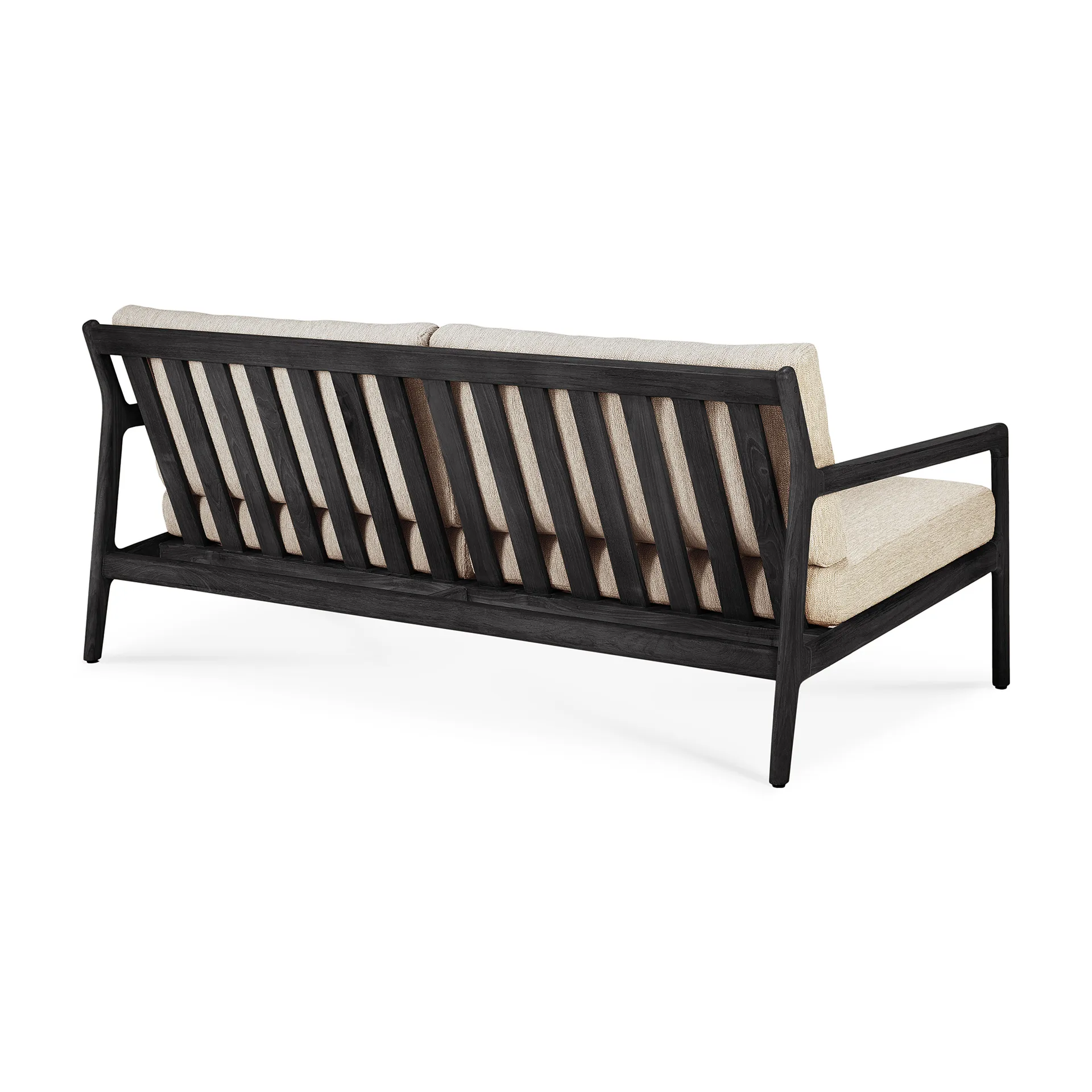 Jack outdoor sofa 2-pers. sortbejdset teak, Natural Ethnicraft