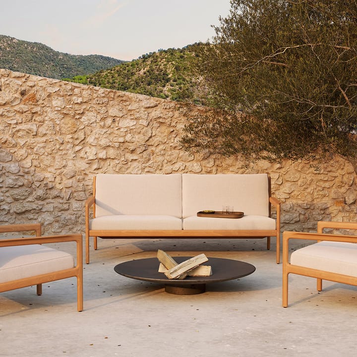 Jack outdoor sofa 2-pers. teak, Offwhite, teakstel Ethnicraft