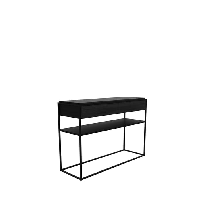 Monolit konsolbord 122x40 cm, Oak black/Black Ethnicraft