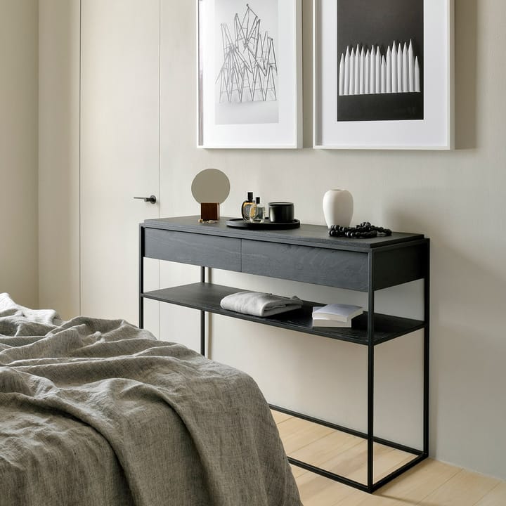 Monolit konsolbord 122x40 cm, Oak/Black Ethnicraft