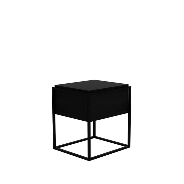 Monolit sengebord, Sort eg 1 skuffe/Sort metal Ethnicraft