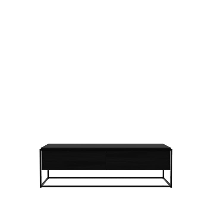 Monolit TV-bord 140x45 cm - Oak black/Black - Ethnicraft