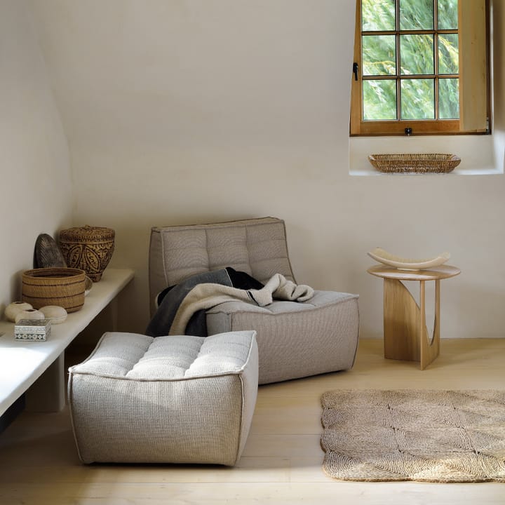 N701 fodskammel 70x70 cm, Dark grey Ethnicraft