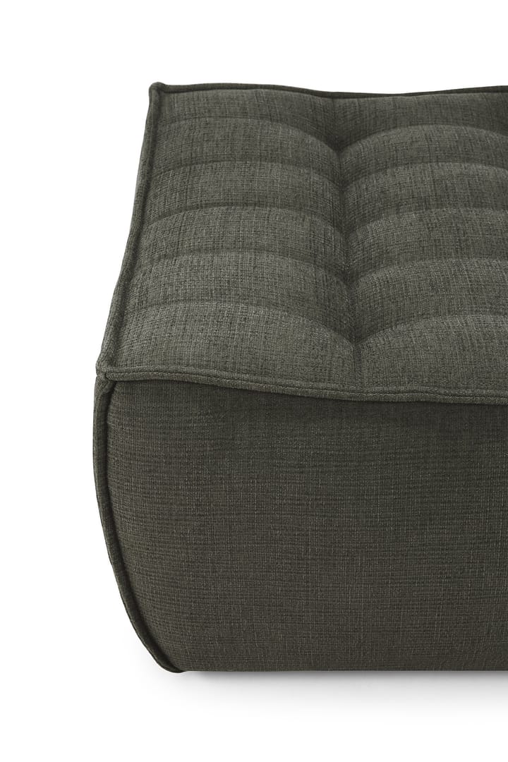 N701 fodskammel 70x70 cm, Moss Eco fabric Ethnicraft