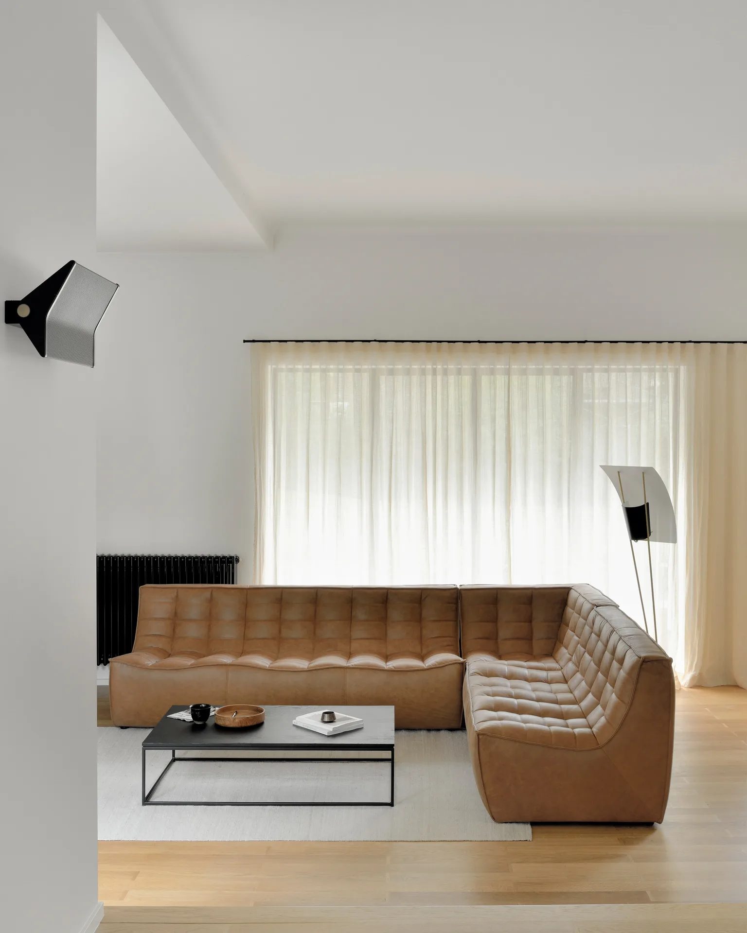 N701 hjørnemodul lige, Læder old saddle Ethnicraft