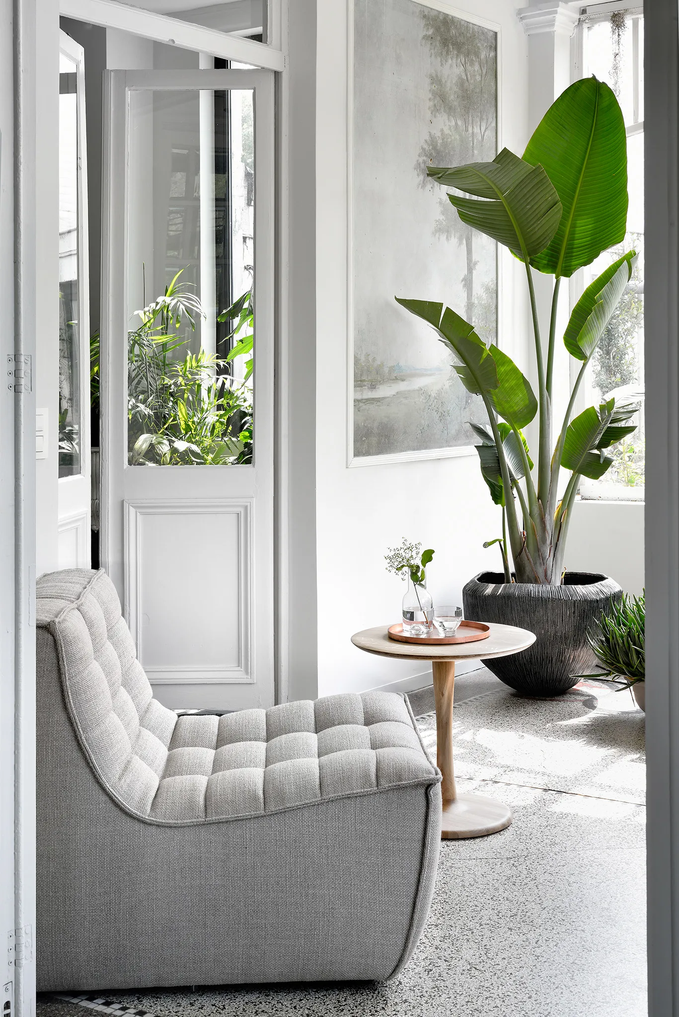 N701 lænestol, Stof beige Ethnicraft